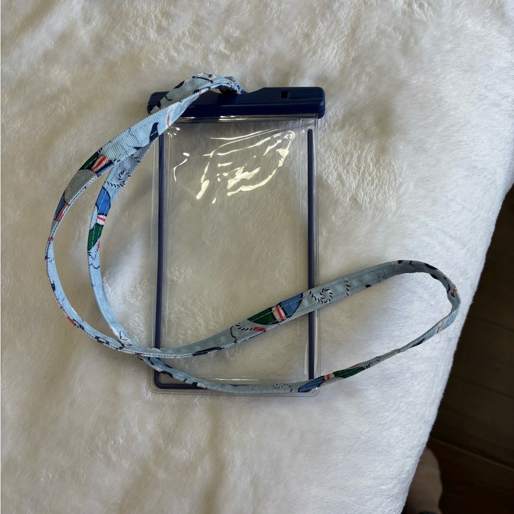 Nautical Vera Bradley phone/name badge holder